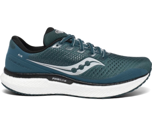Tenis Saucony Triumph 18 Hombre Zapatos Neutrales Deep Teal / Plateadas México MX-985-YN